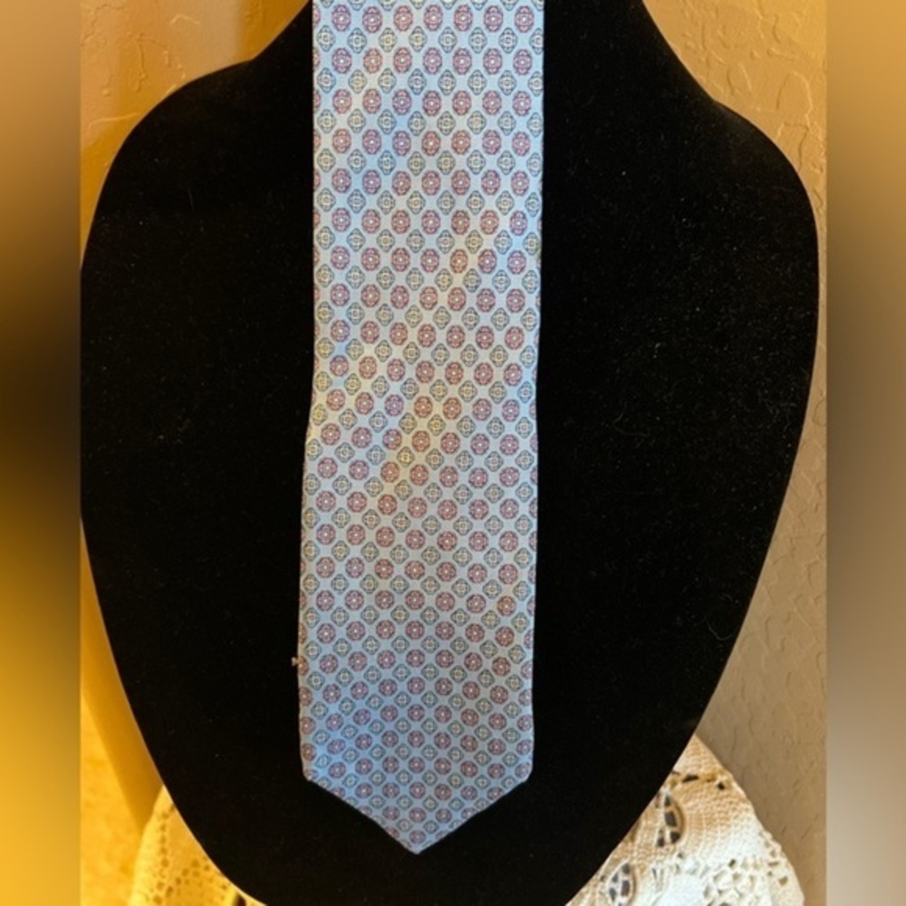 Cremieux Silk Neck Tie Made in Italy - Blue